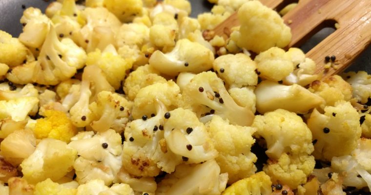 Gobi with mustard seeds