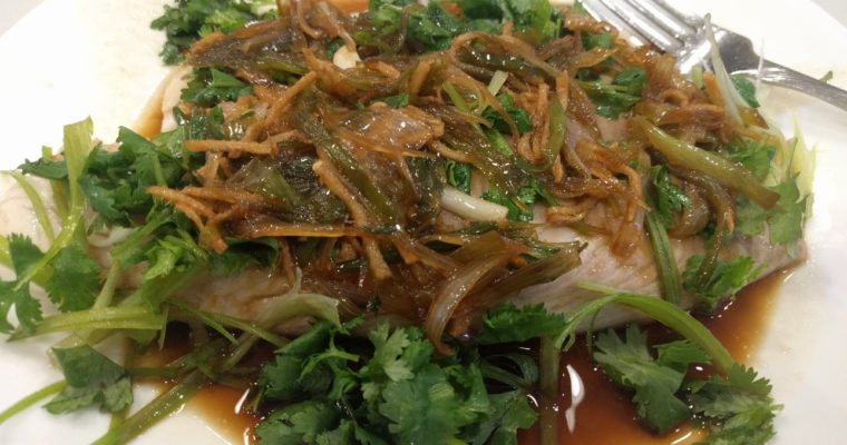 July 24, 2018 – Ginger Scallion Fish and Fried Rice