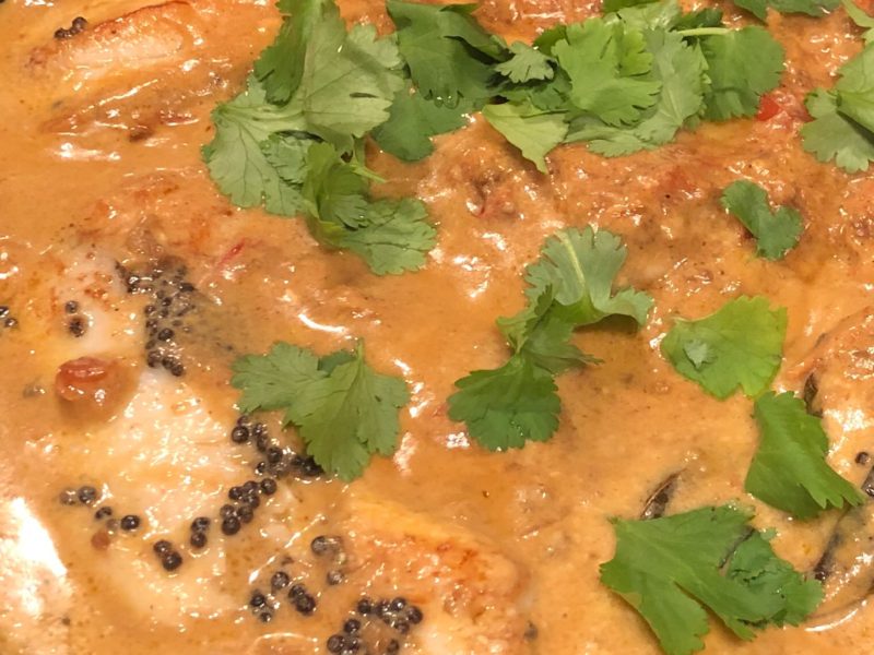 Coconut and mustard seed fish curry