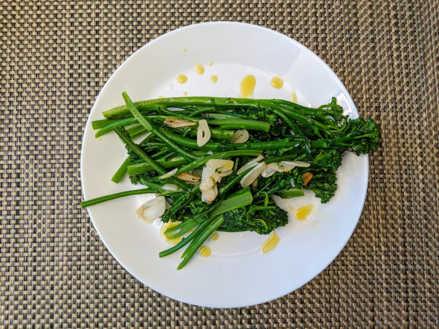 Broccolini with garlic