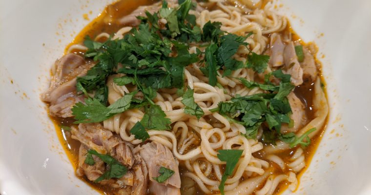 “Juicy chicken” (with and without noodles)